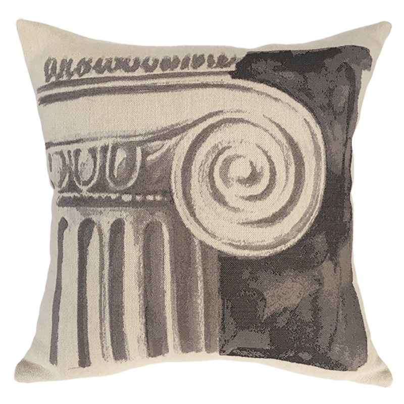 Coussin grèce antique Colonne grise, méditerranéen, histoire, design - Jules Pansu