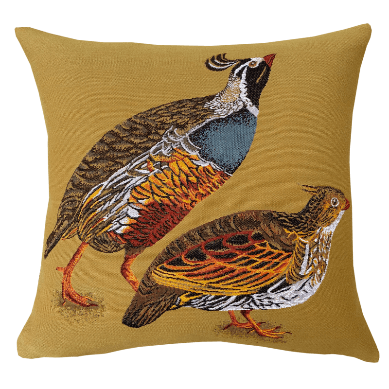 Colins Huppés Ochre Muffin cushion, countryside, hunting relay - Jules Pansu