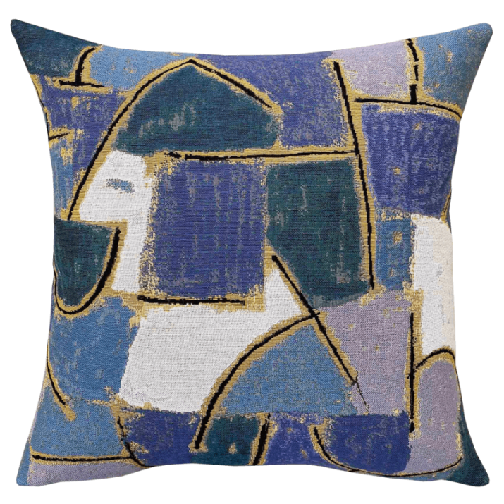 Paul Klee Blue Night artist cushion - jacquard tapestry - Jules Pansu