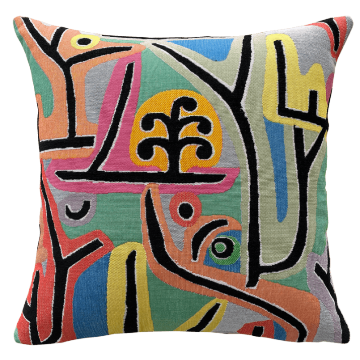 Paul Klee Park Bei Lu artist cushion - Jules Pansu jacquard tapestry