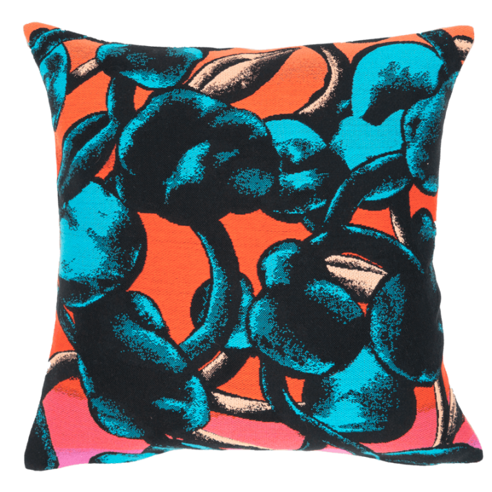 Julien Colombier New Flowerz cushion - Jules Pansu - jacquard tapestry weave