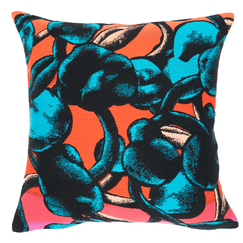 Julien Colombier New Flowerz cushion - Jules Pansu - jacquard tapestry weave