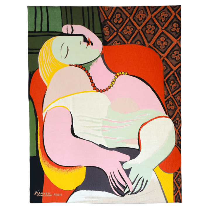 Tapisserie Picasso Le Rêve 1932 format portrait - Jules Pansu tisserand - ©Succession Picasso