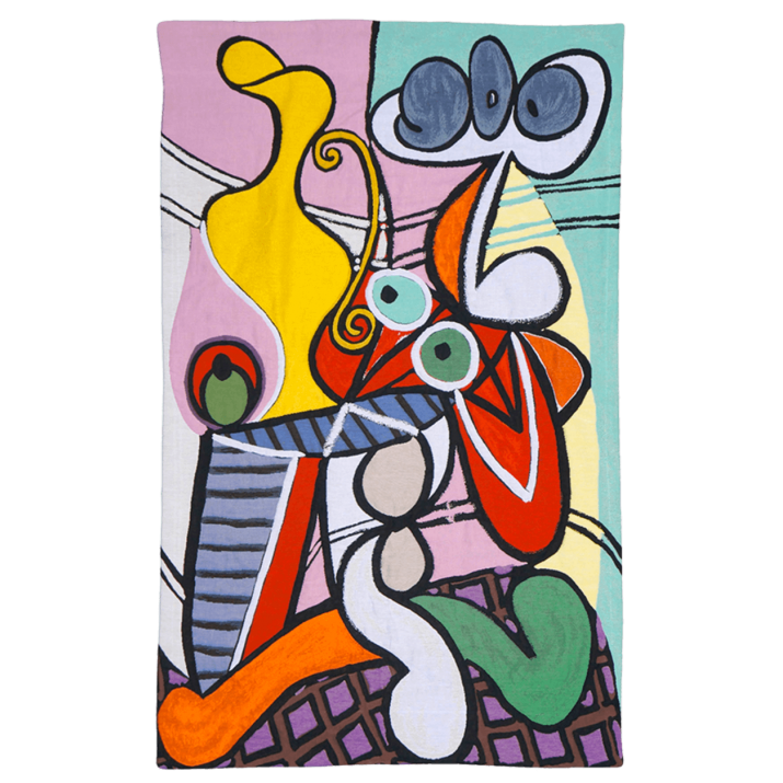 Tapisserie Picasso Grande nature morteau guéridon , forme, arrondie, organique,  - Jules Pansu - ©Succession Picasso
