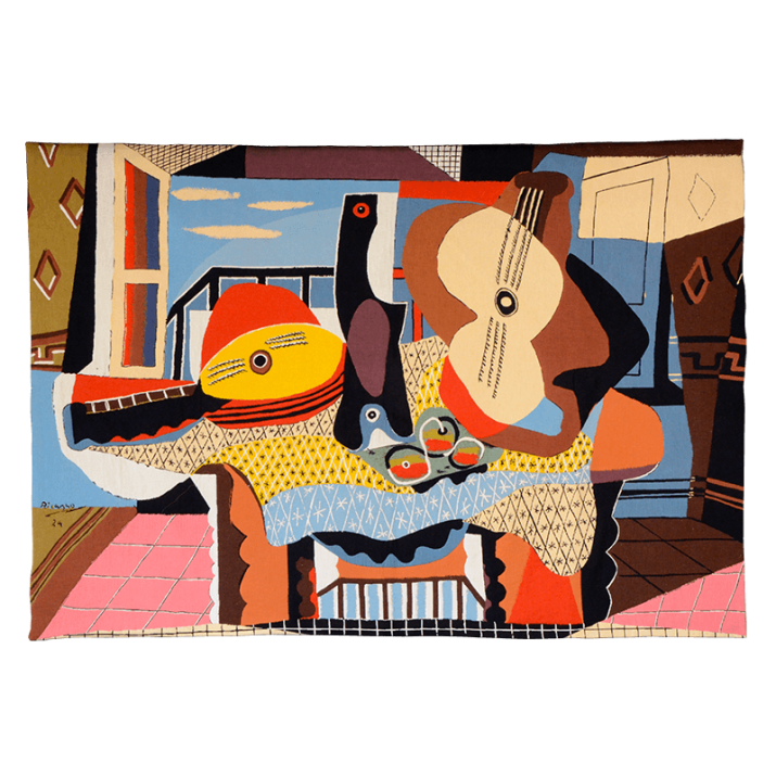 Tapisserie Picasso Mandoline et guitare 1924 - Jules Pansu ©Succession Picasso