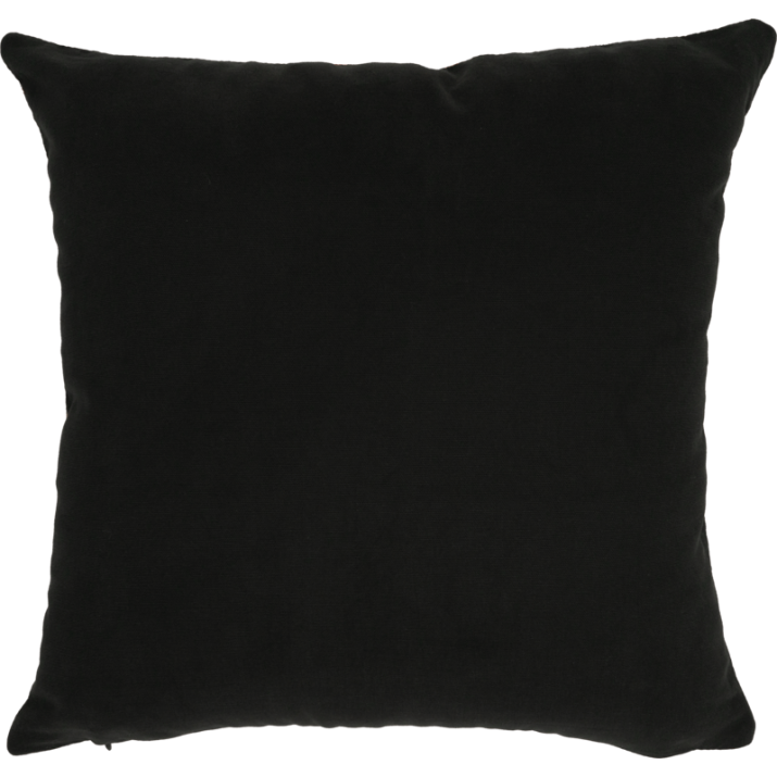 Black cotton back cushion cover - Jules Pansu