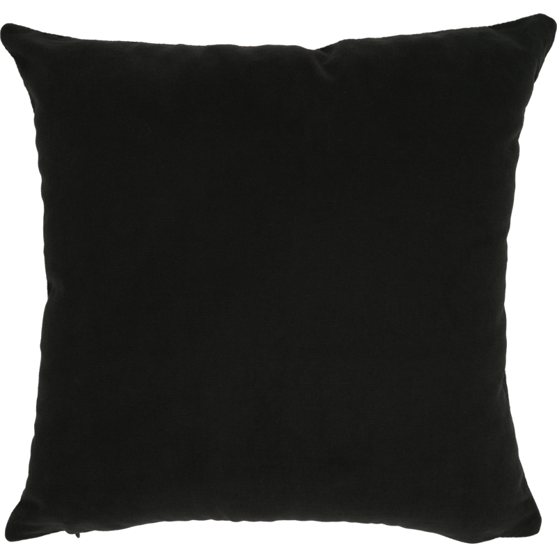 Black cotton back cushion cover - Jules Pansu