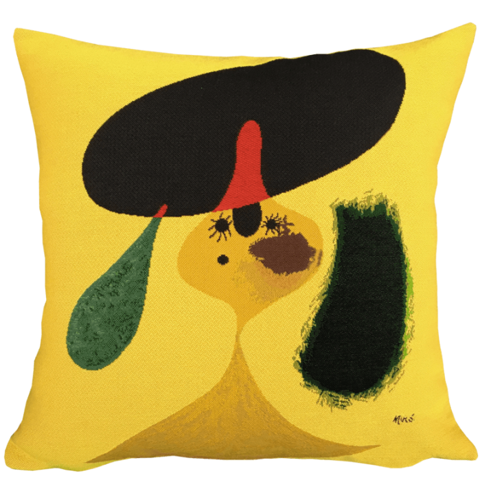 Decorative art cushion Painting 1927 by Miró - Jules Pansu