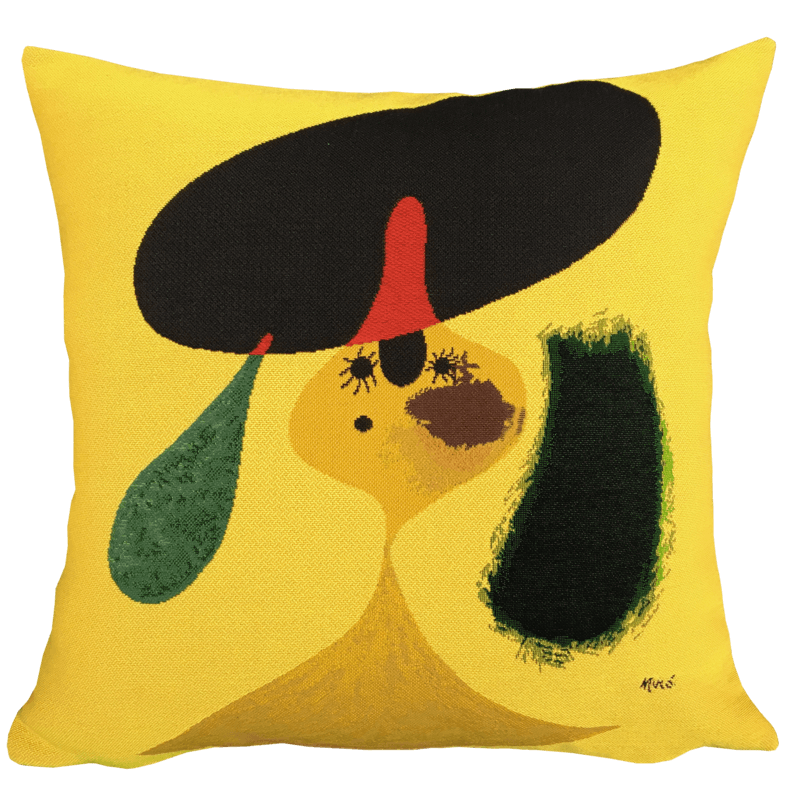 Coussin Portrait de jeune fille 1935 Miro - Jules Pansu