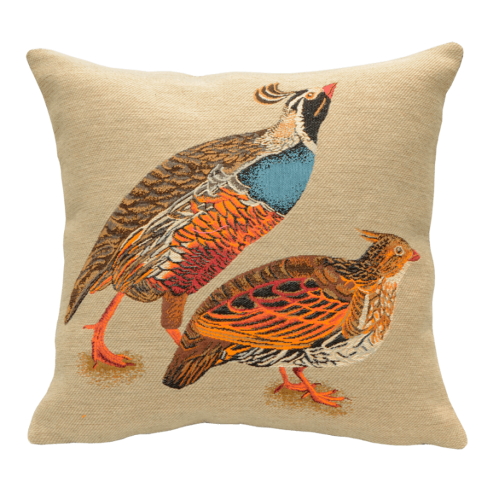 Colins Huppés beige Muffin cushion, countryside, hunting relay - Jules Pansu