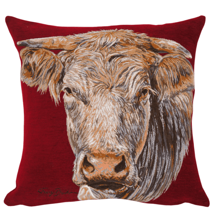 Coussin Coquette rouge - Jules Pansu campagne