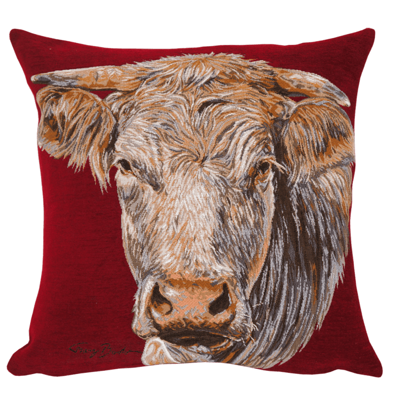 Coussin Coquette rouge - Jules Pansu campagne