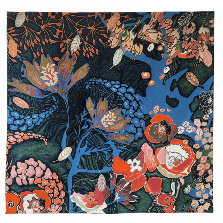 Jardin de Tal tapestry - Jules Pansu -  Square size