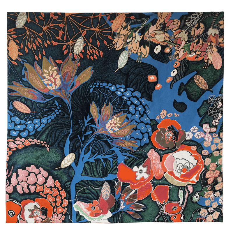 Jardin de Tal tapestry - Jules Pansu -  Square size