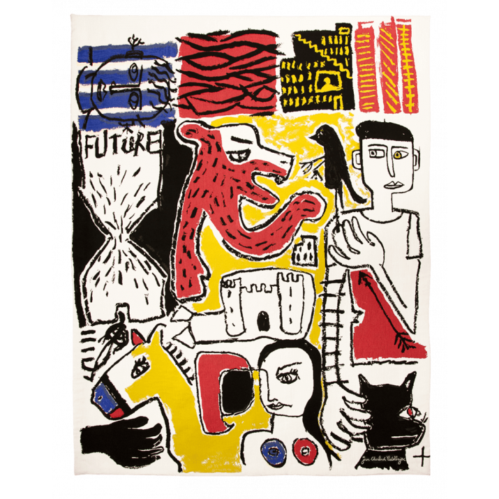 Tapisserie Jean-Charles de Castelbajac Un passé spiritueux, un future spirituel - Jules Pansu