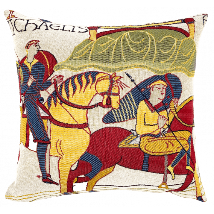 Bayeux cushion The crossing of Mont Saint Michel - Jules Pansu
