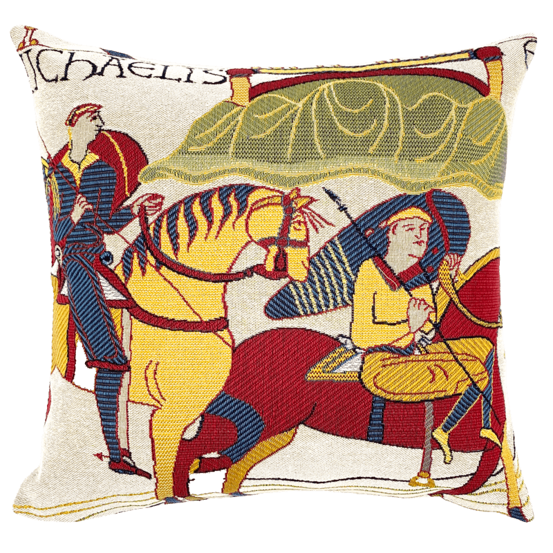 Bayeux cushion The crossing of Mont Saint Michel - Jules Pansu