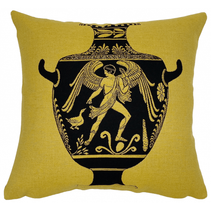 Housse de coussin Eros jaune - Jules Pansu - boutiques de musées