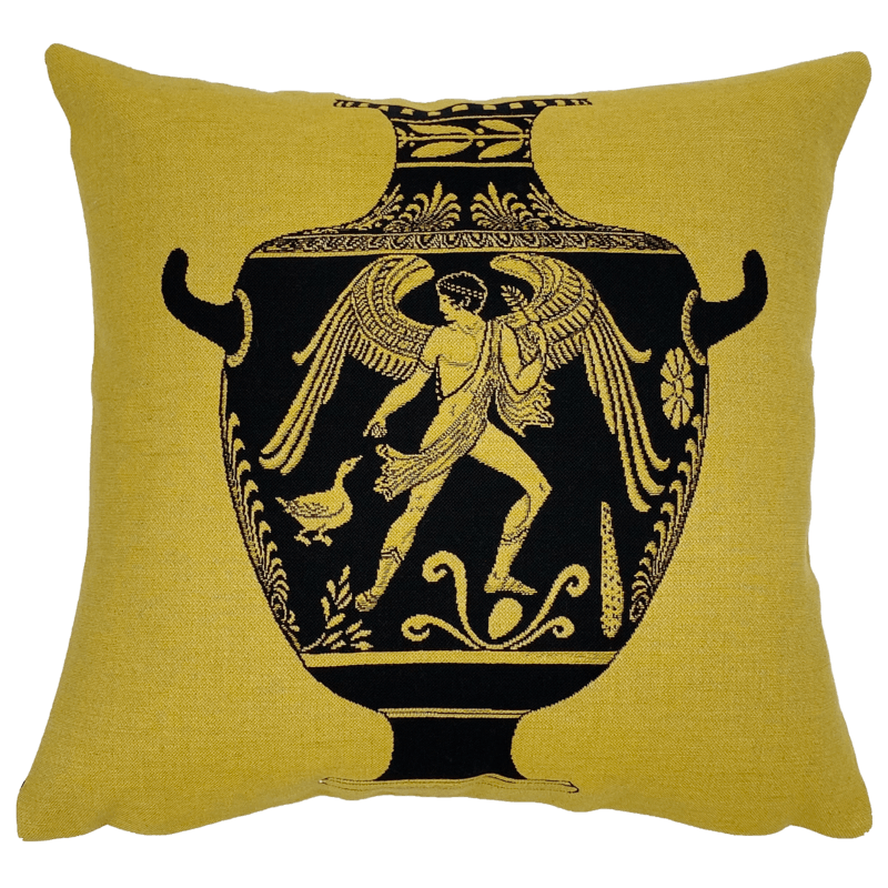 Housse de coussin Eros jaune - Jules Pansu - boutiques de musées
