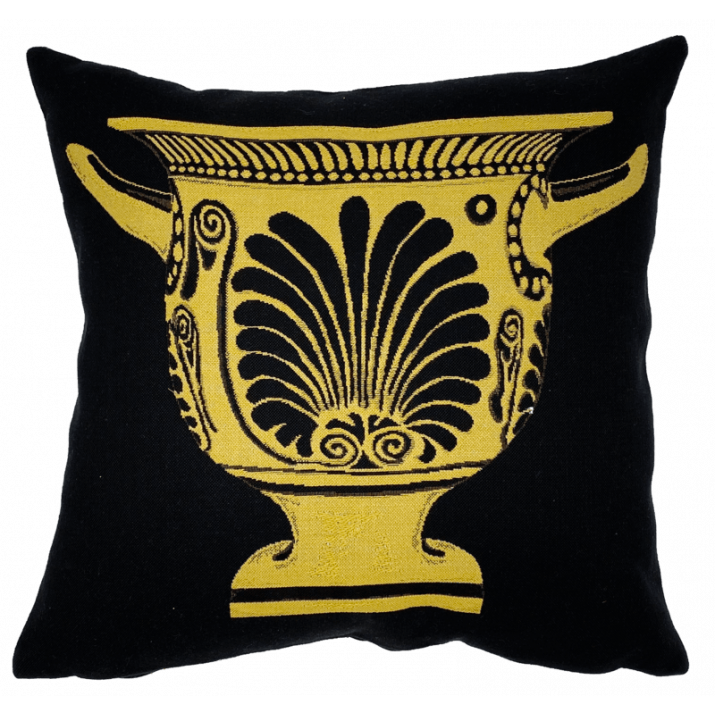Housse de coussin Acropolis ocre - Jules Pansu