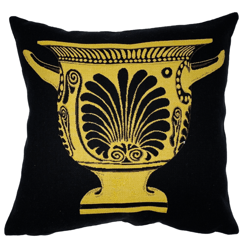 Housse de coussin Acropolis ocre - Jules Pansu