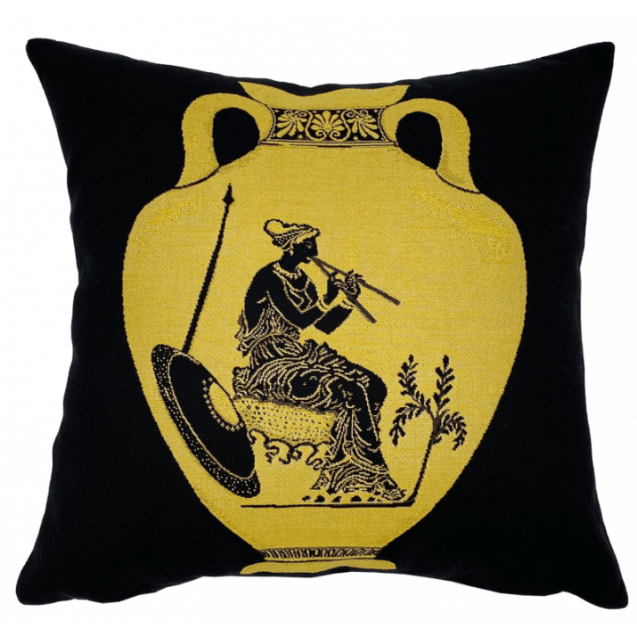 Athena ochre cushion - Jules Pansu - museum shop