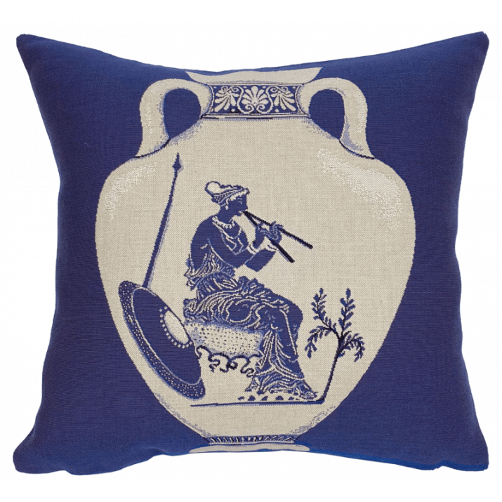Coussin Athéna bleu - Jules Pansu - boutique de musée
