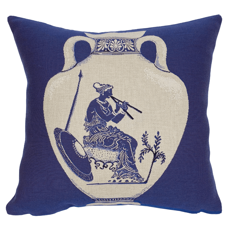 Athena blue cushion - Jules Pansu - museum shop