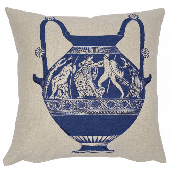 Coussin Ulysse bleu - Jules Pansu - boutique de musée