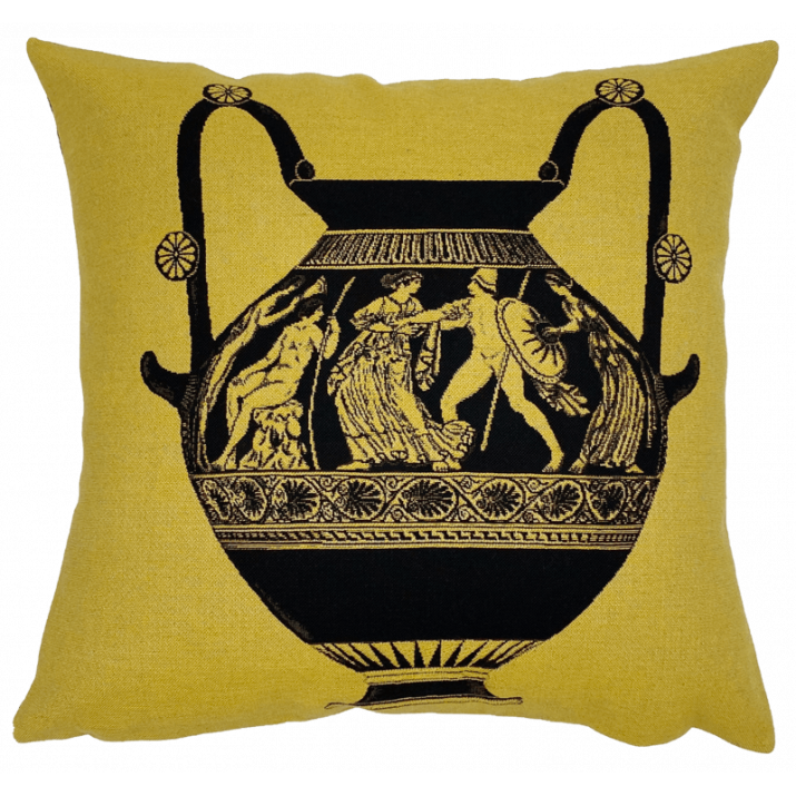 Ulysses ochre cushion - Jules Pansu - museum shop