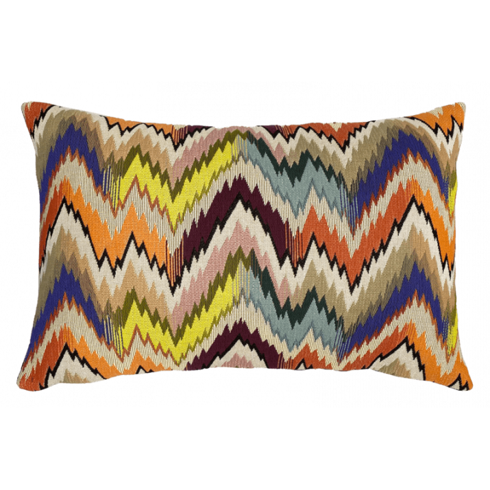 Rectangulair Hungarian Stitch cushion, Berlingot colour - Jules Pansu