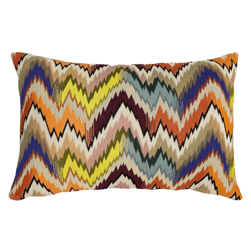 Rectangulair Hungarian Stitch cushion, Berlingot colour - Jules Pansu