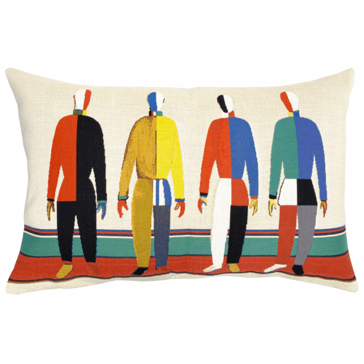 Coussin Rectangulaire Les Sportifs Malevitch - Jules Pansu