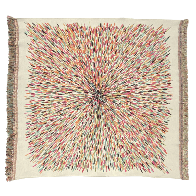Tumulys limestone throw Elise Fouin - Jules Pansu - upholstery throw