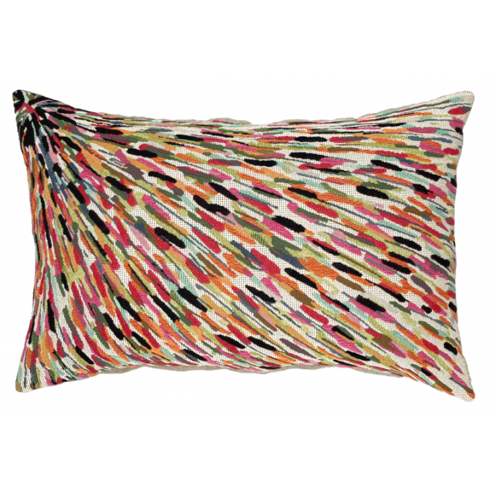 Tumulys cushion rectangle limestone design, slag heaps, Elise Fouin, explosion, colors- Jules Pansu