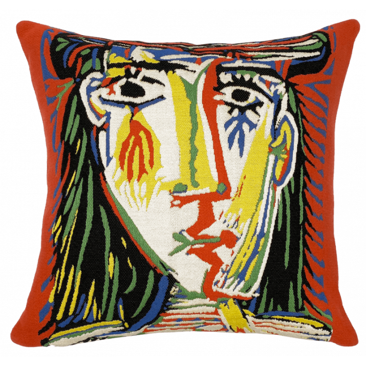Cushion Picasso Head of the woman 1962 - Jules Pansu Cushion Picasso Head of the woman 1962 - Jules Pansu