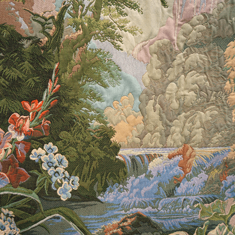 Exotic wall jacquard tapestry