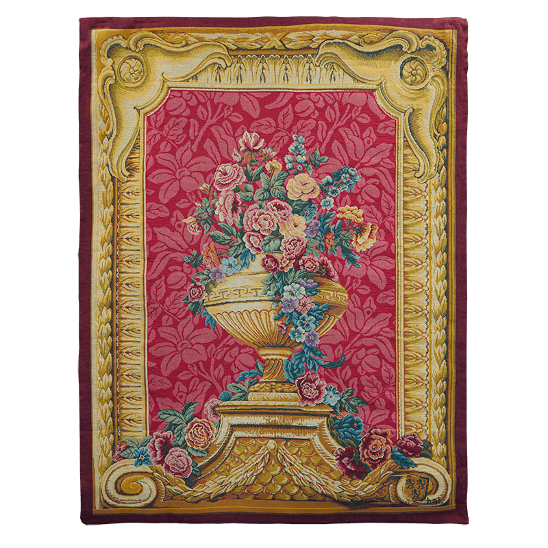 Vase chambord tapestry - Jules Pansu