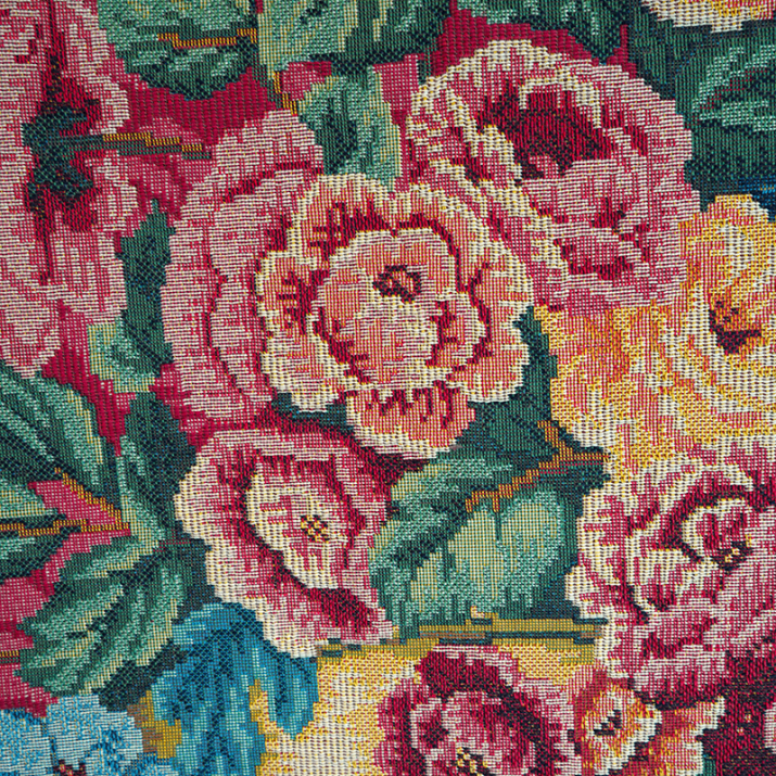 Detail of Vase chambord tapestry - Jules Pansu