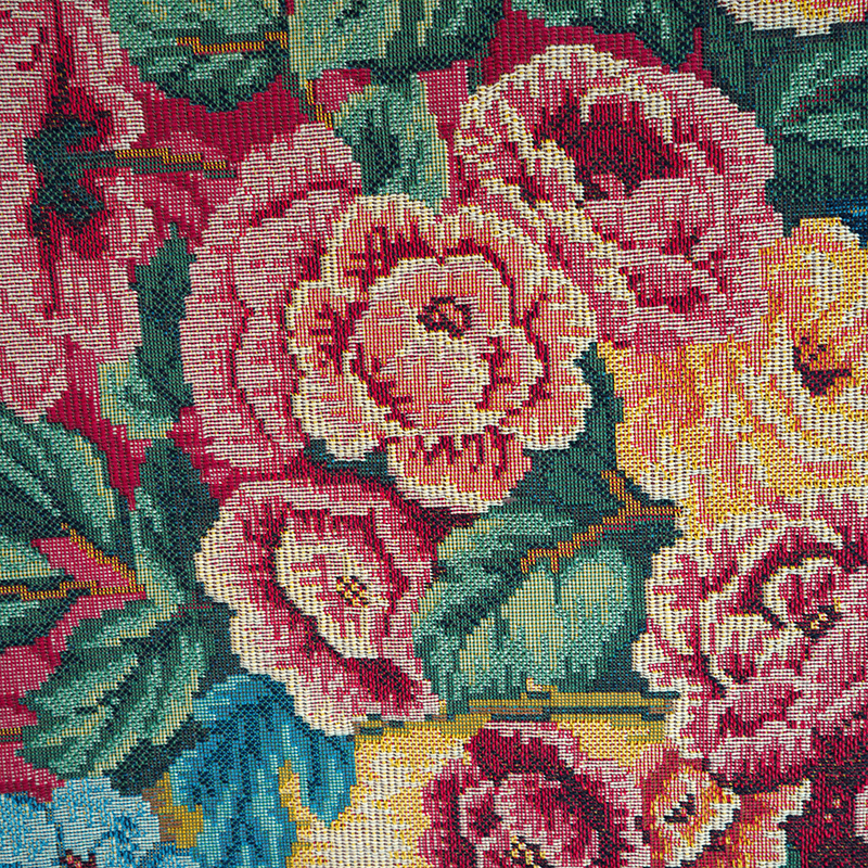 Detail of Vase chambord tapestry - Jules Pansu