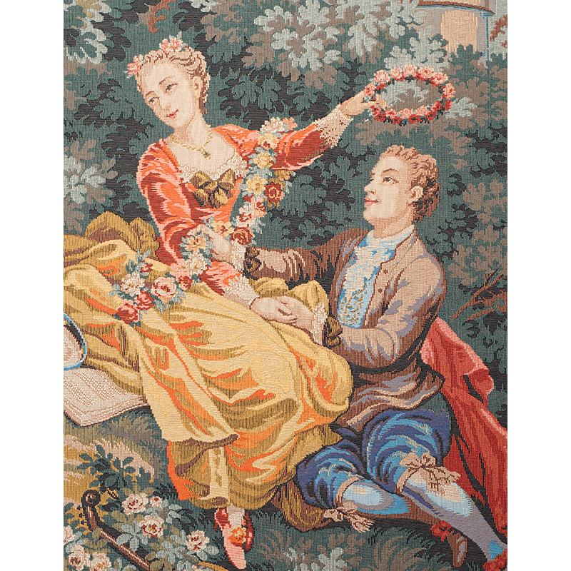 Tapetry L'indiscrétion detail - Jules Pansu