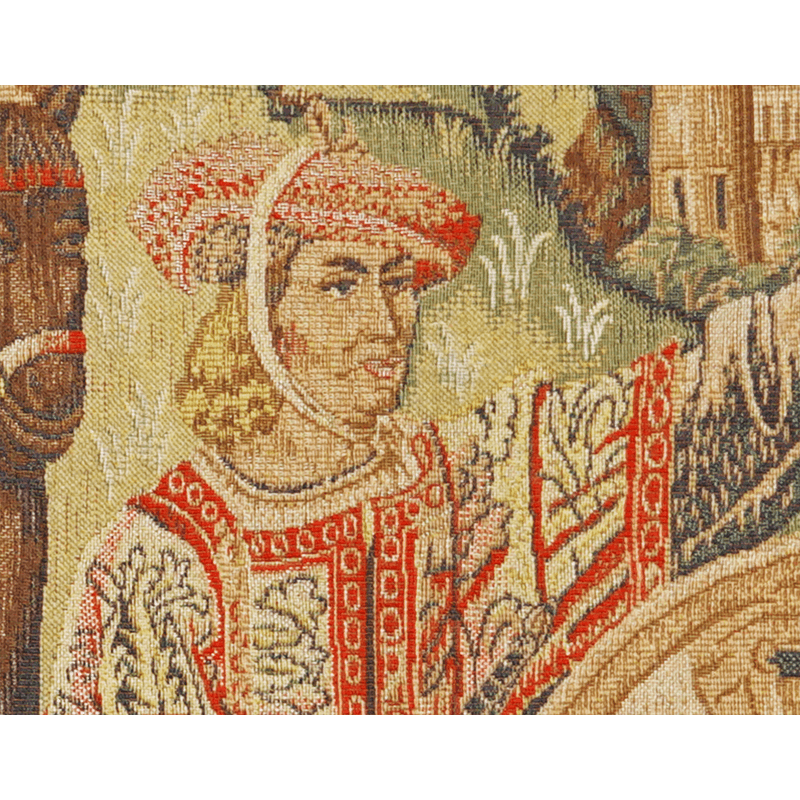 Détail Tapisserie Départ de chasse - Jules Pansu