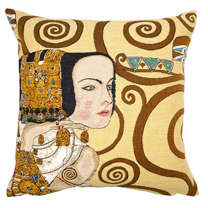 Housse de coussin Klimt L'attente - Jules Pansu