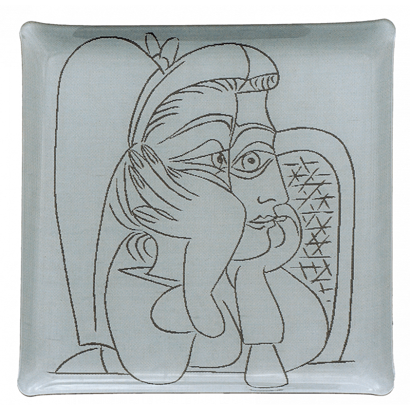 Femme accoudée tray 1959 - Jules Pansu