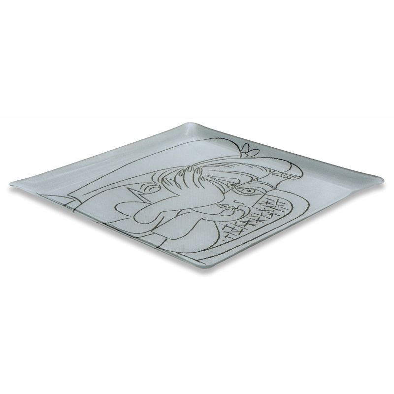 Détail Plateau Femme accoudée 1959 - Jules Pansu