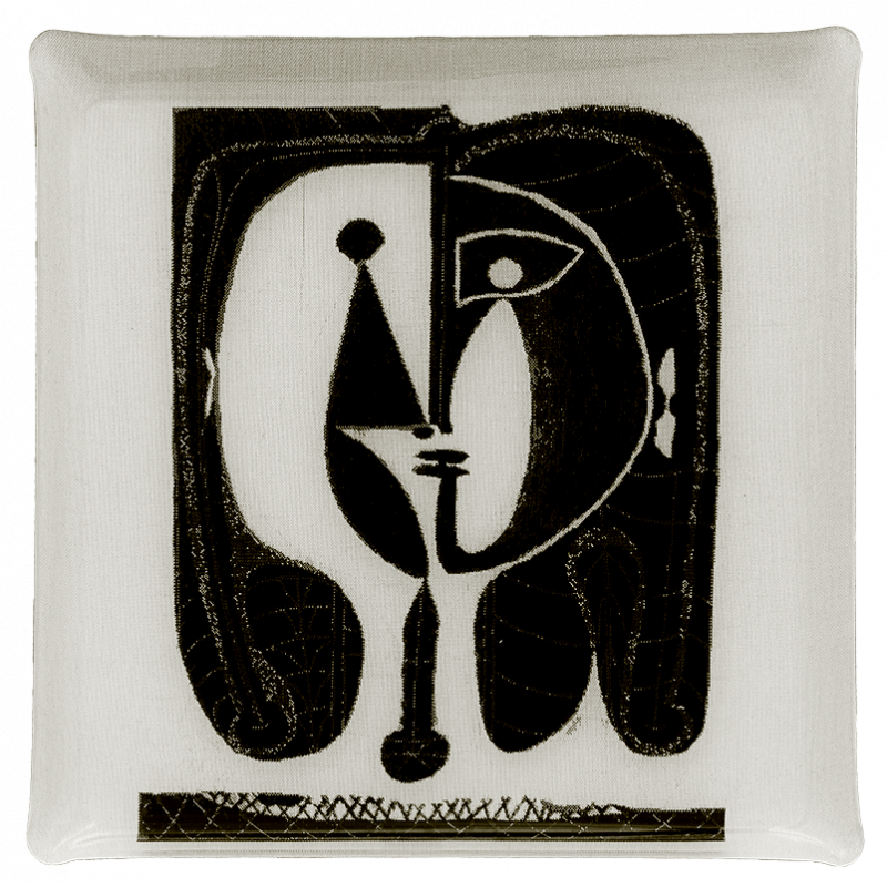 Stylized figure tray - Jules Pansu