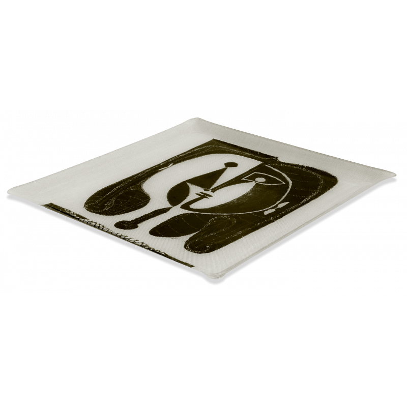 Stylized figure tray detail - Jules Pansu