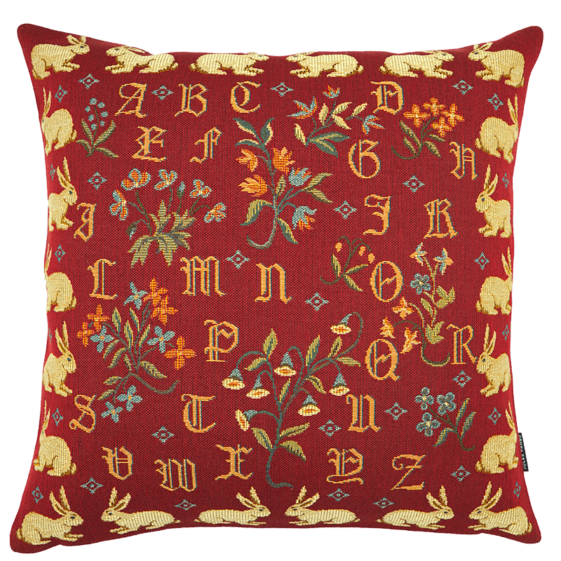 Coussin Dagobert rouge - Jules Pansu