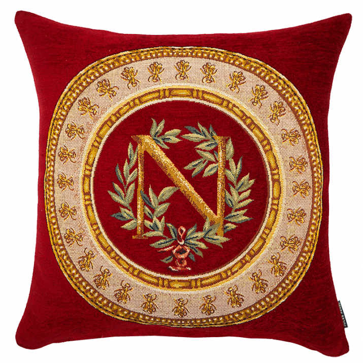 Coussin rouge Napoléon - Jules Pansu