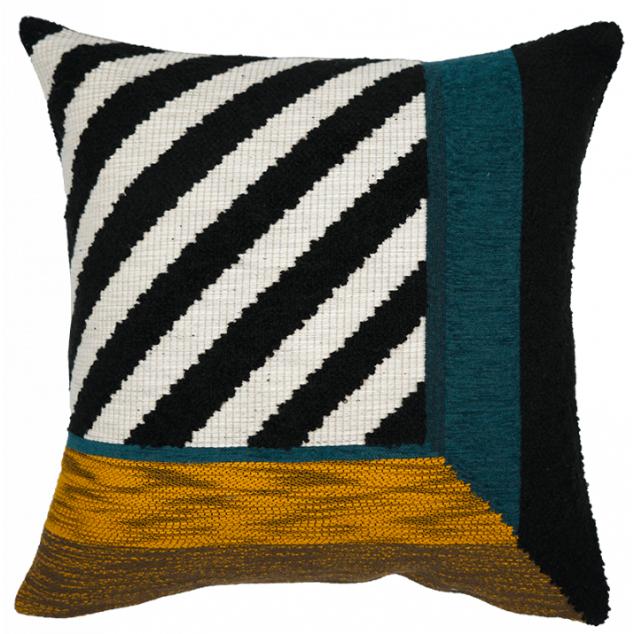 Coussin diagonale jaune - Jules Pansu